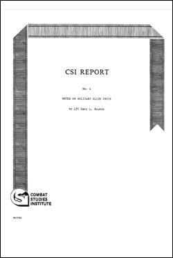 CSI Historical Bibliography No. 4: Larger Units: Theater Army, Army Group, Field Army