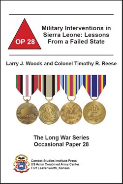 Occasional Paper 28 Military Intervention in Sierra Leone