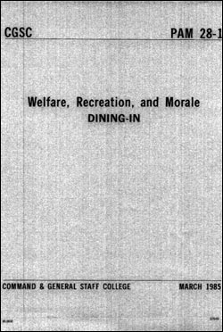 CGSC Pamphlet 28-1, Dining In