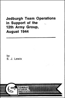 Jedburgh Team Operations in Support of the 12th Army Group, August 1944