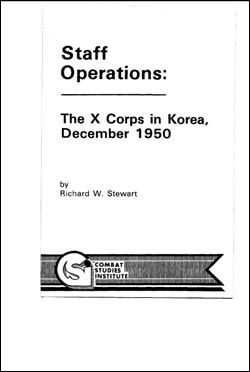 Staff Operations: The X Corps in Korea, December 1950