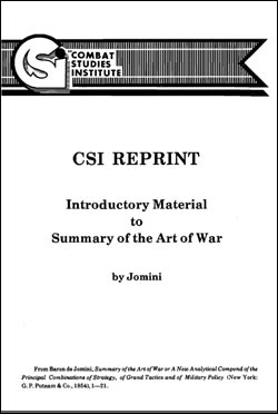 CSI Reprint: Introductory Material to a Summary of the Art of War