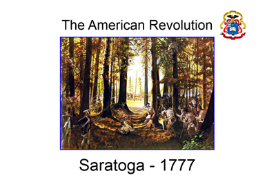 American Revolution - 1777 Saratoga Map