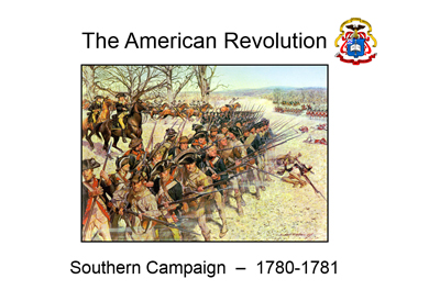 American Revolution - Southern Campaign Map