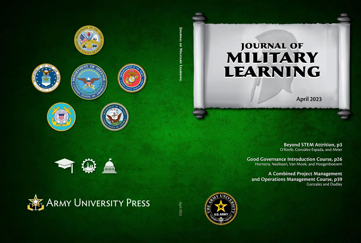 Journal of Military Learning October 2022 Cover