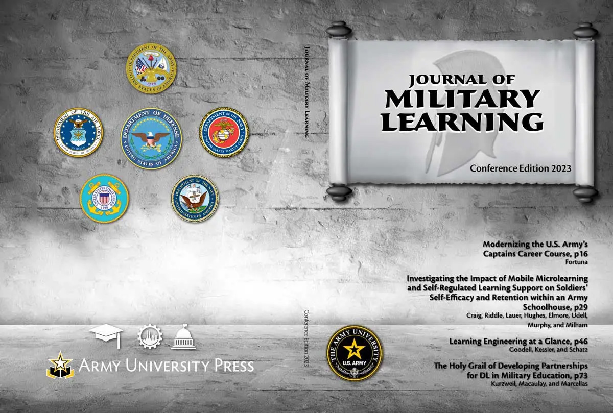 Journal of Military Learning October 2022 Cover