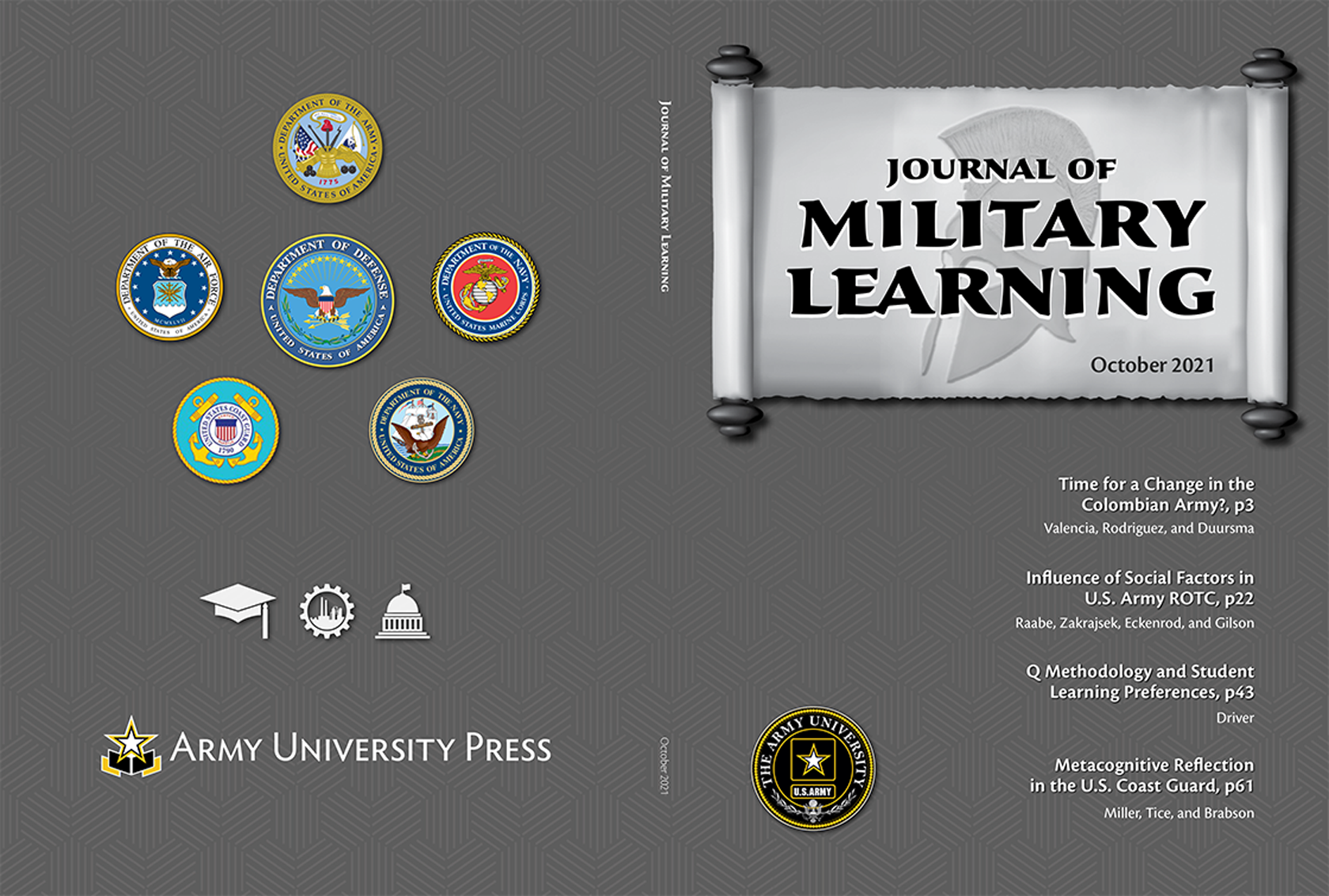 Journal of Military Learning October 2021 Cover
