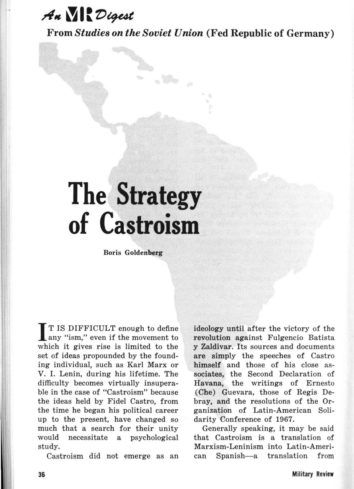 The Strategy of Castroism