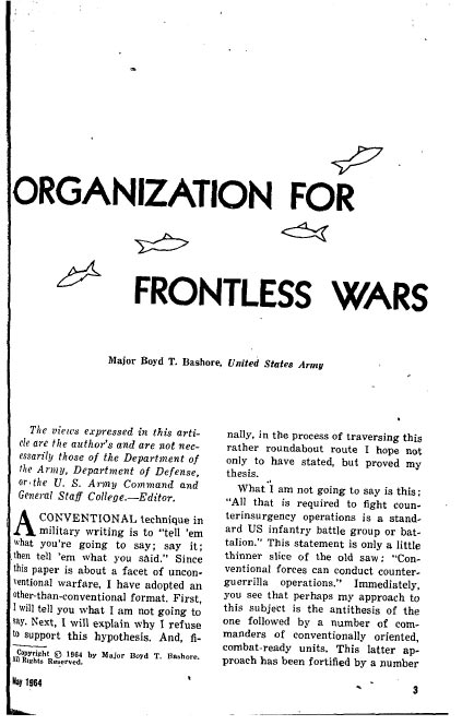 Organization for Frontless Wars