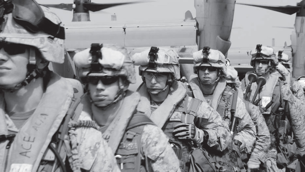 Photo of Marines during a training exercise