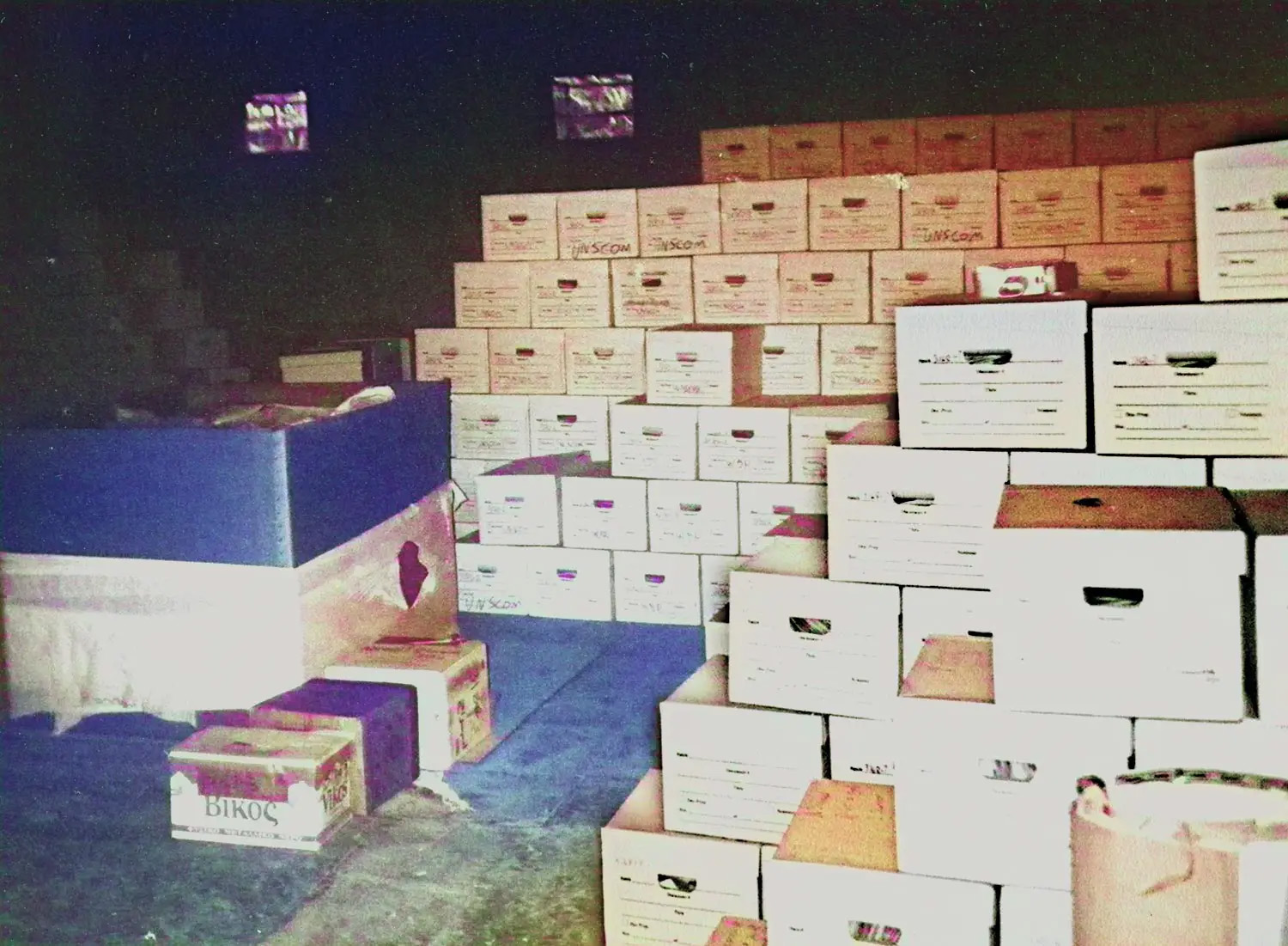 A room searched by Soldiers