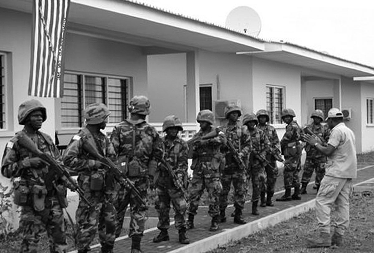 Recruits in basic training
