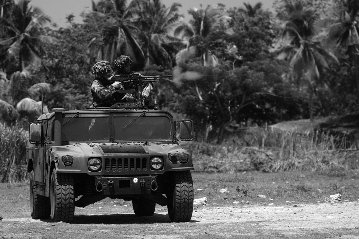 Marines deployed to the
Southern Philippines