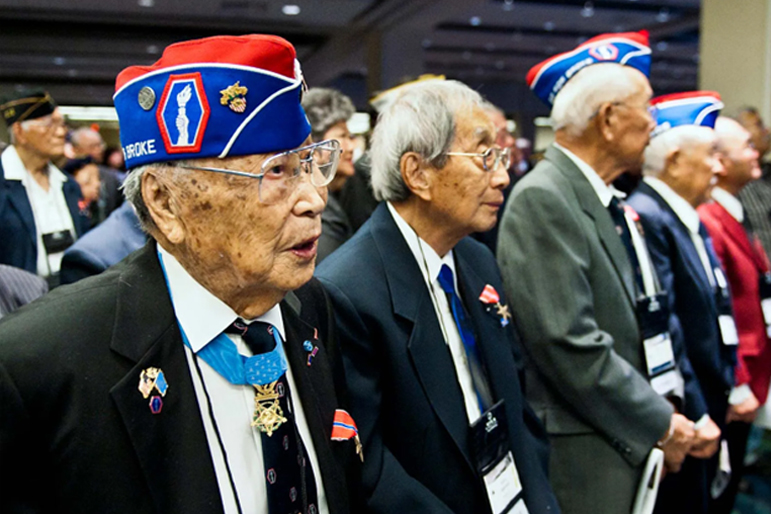 Japanese-American (Nisei) World War II veterans from the 442nd Regimental Combat Team.