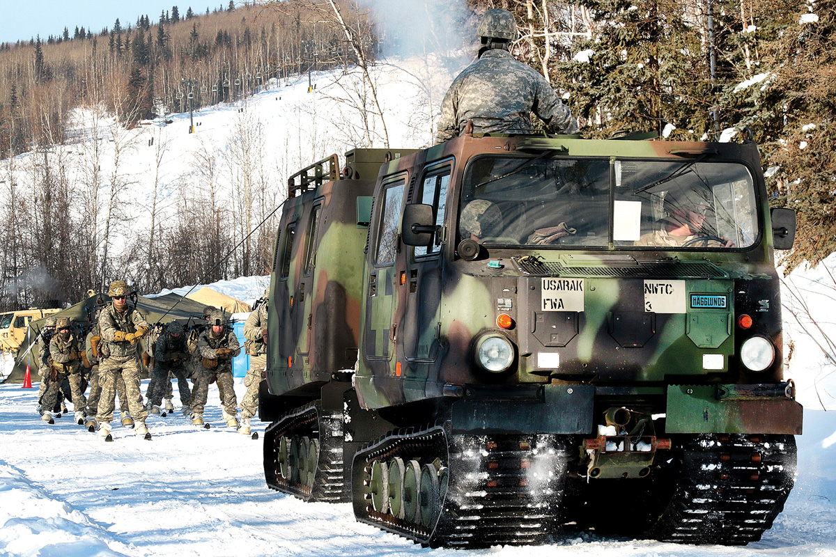 Latvian national guard soldiers