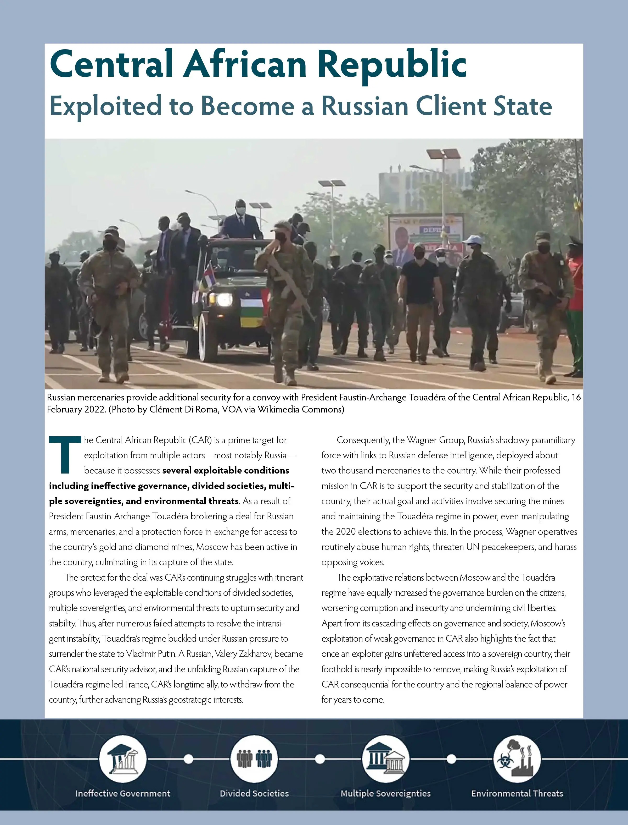 Page from the Central African Republic article