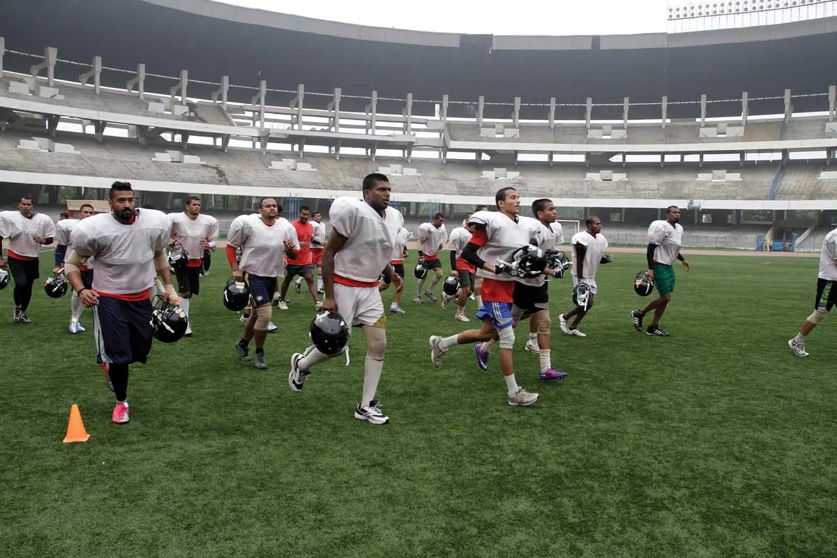 Indian players of American football