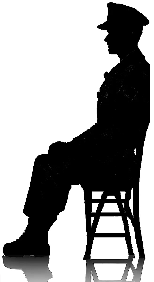 A man sitting in a chair