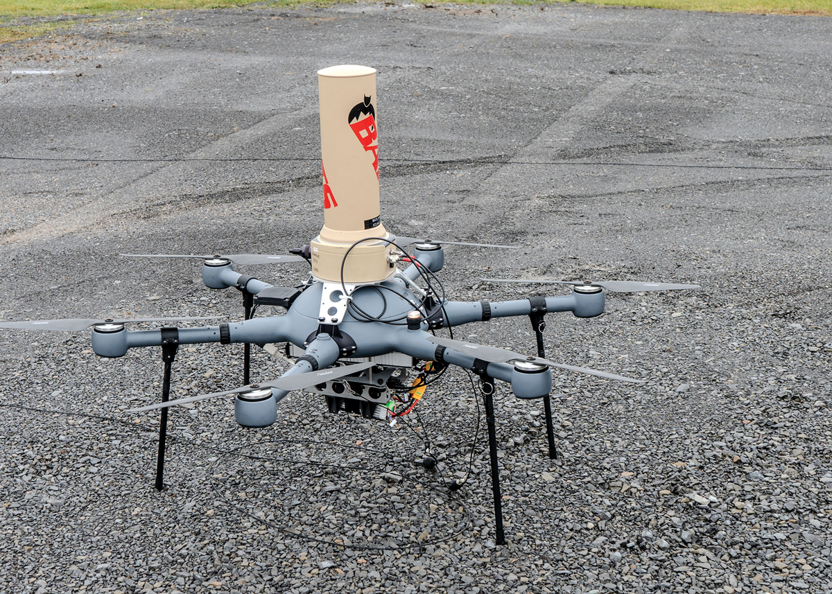 Industry partners combine a tethered drone, a directional antenna, and a radio to achieve a communications solution