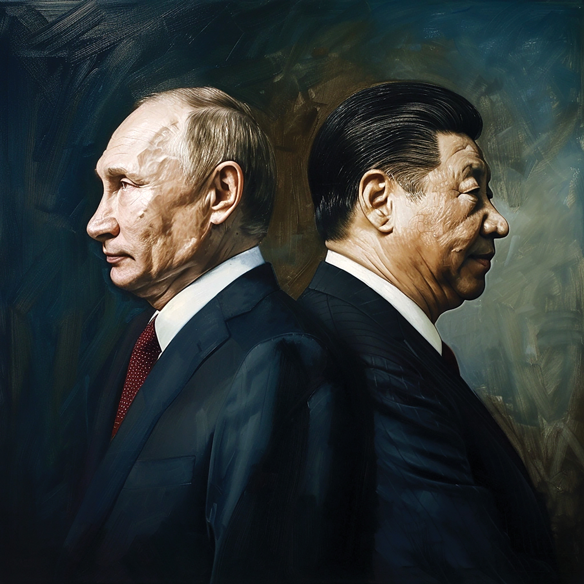 AI image Vladimir Putin and Xi Jinping