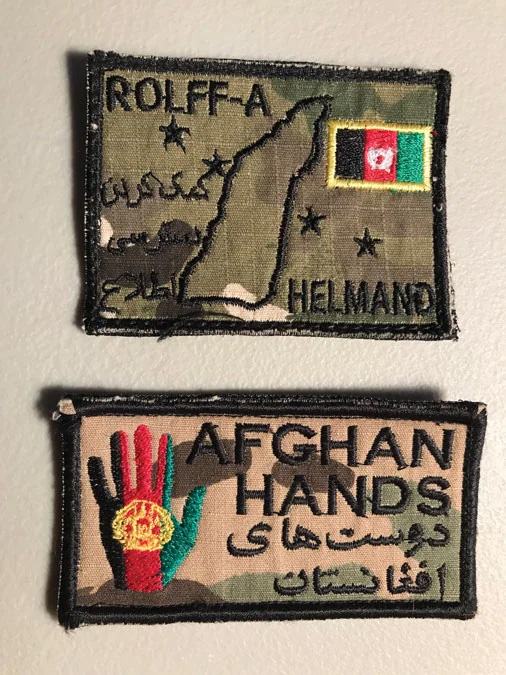 two uniform patches