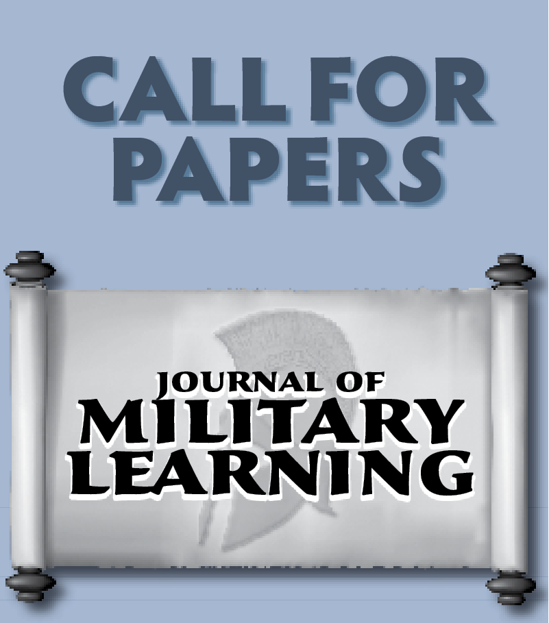 An ad for a Call for Papers for the Journal of Military Learning