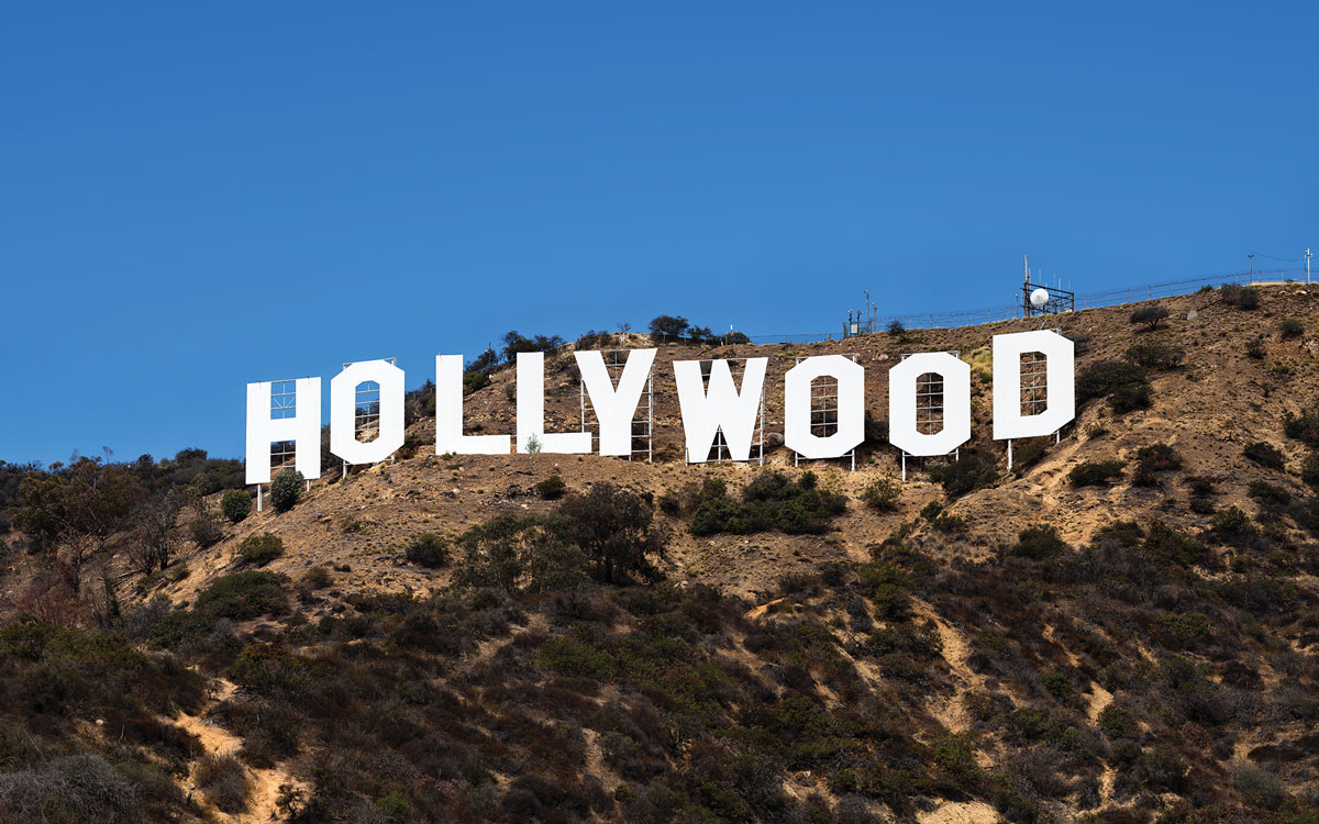 The Hollywood sign in Los Angeles on 11 September 2015. The story between Hollywood and China began in the 1990s.