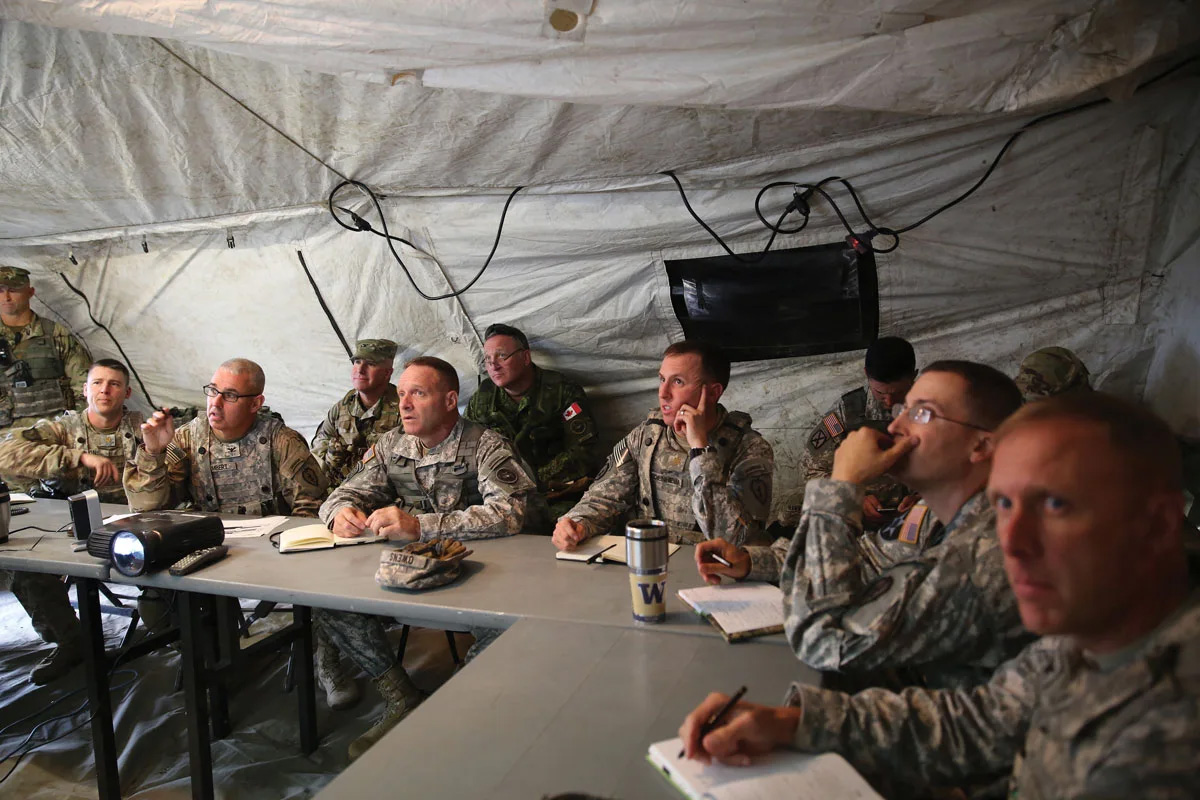 tactical operations center near Fort Greely, Alaska