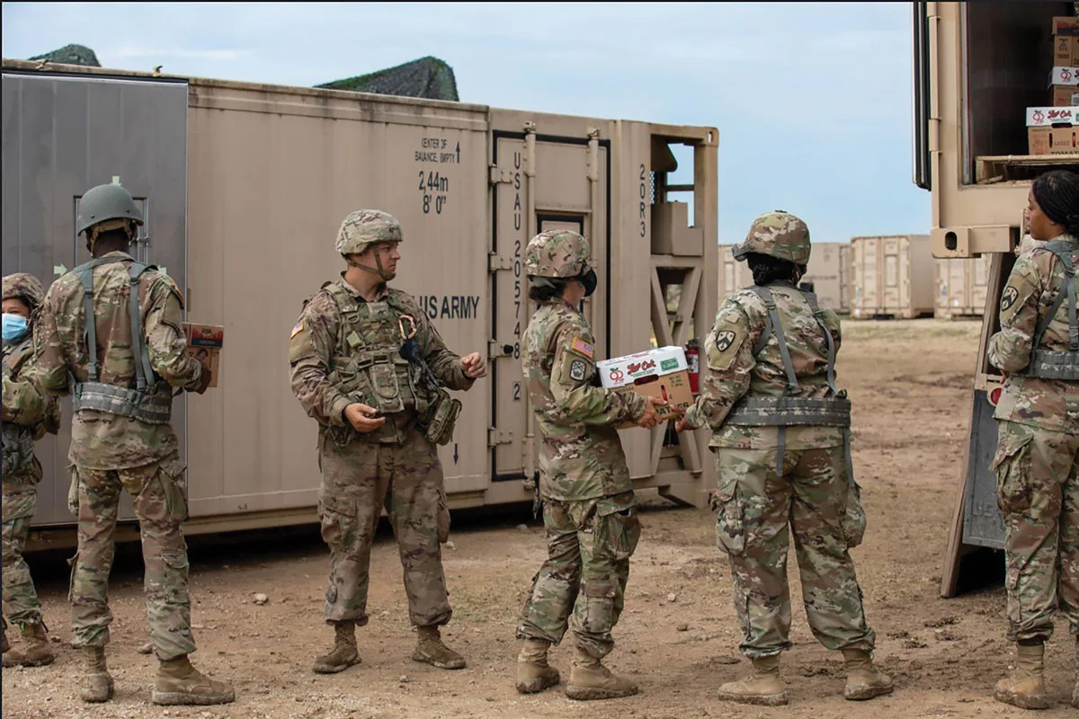 Soldiers from the 230th Sustainment Brigade