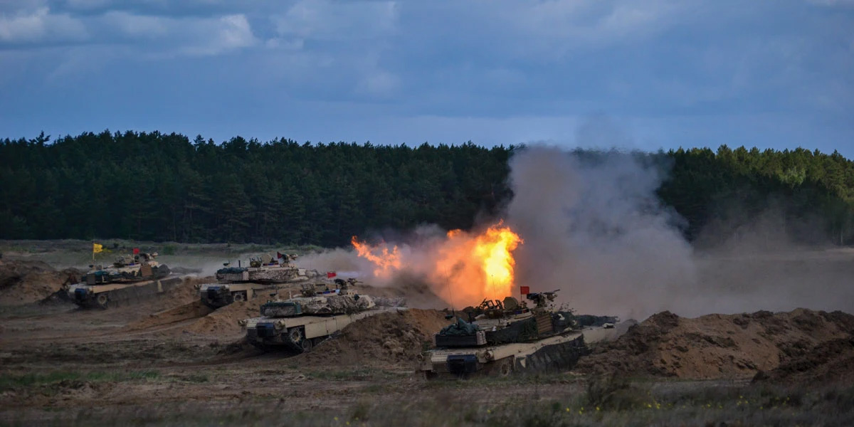 M1A2 Abrams tanks