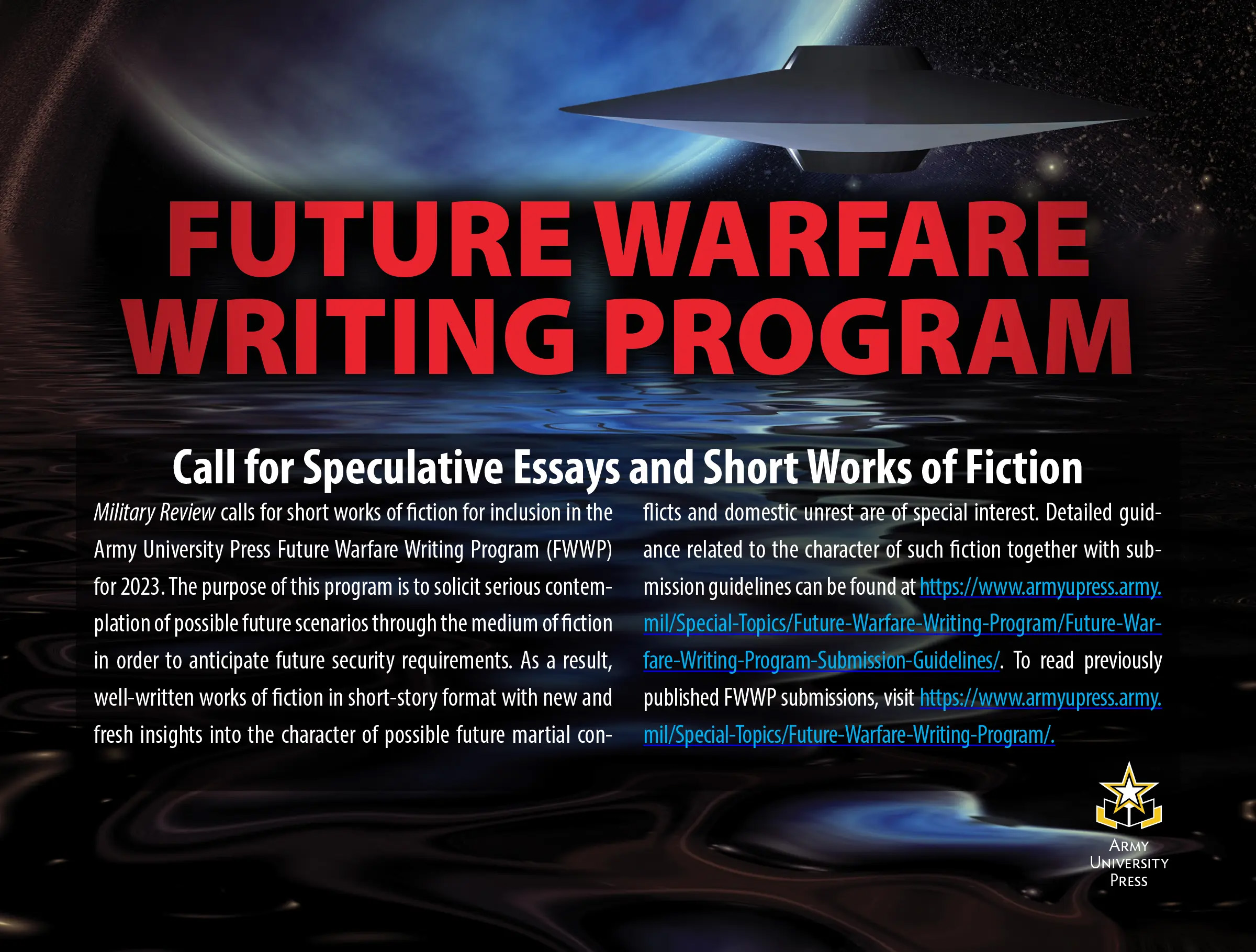 Future Warfare Writing Program Ad