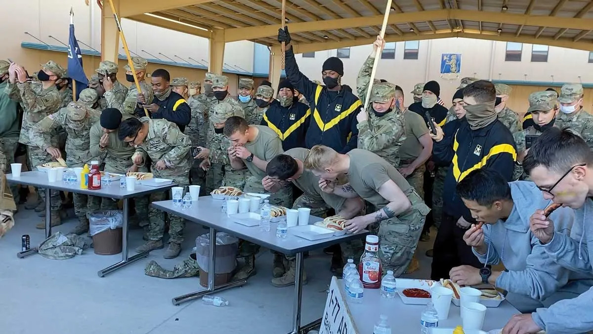 hot dog eating competition