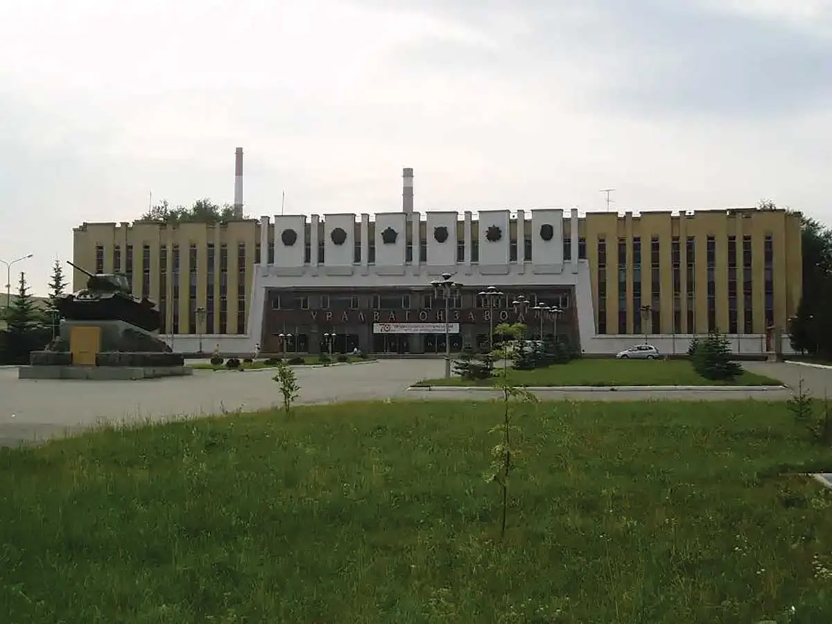 The UralVagonZavod factory in Nizhny Tagil, Russia