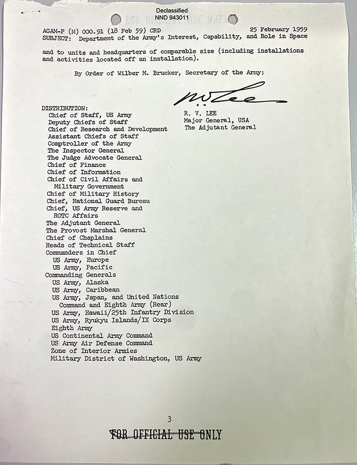 Distribution paperwork