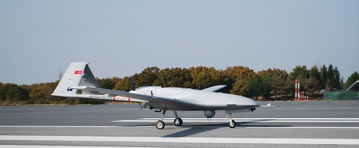 The Turkish-made Bayraktar TB-2