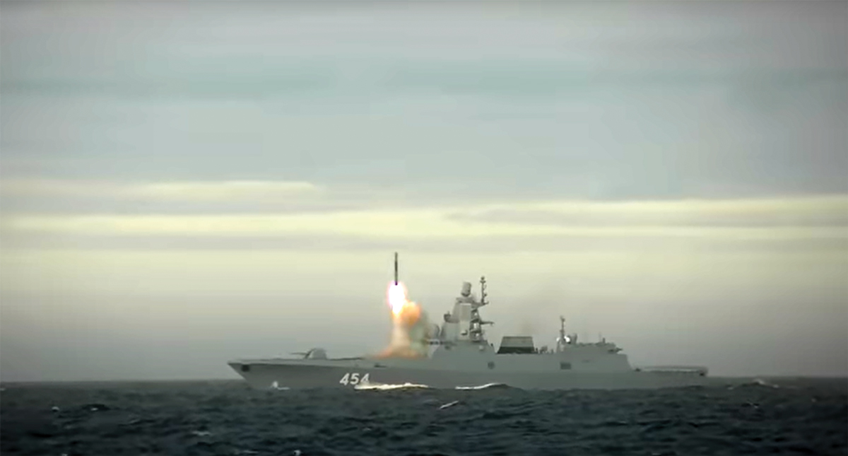 Russian navy frigate.