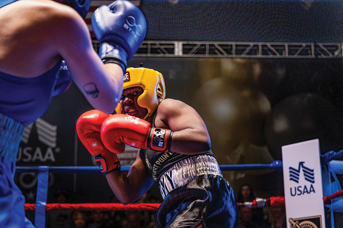 Boxers from West Point and the Air Force Academy