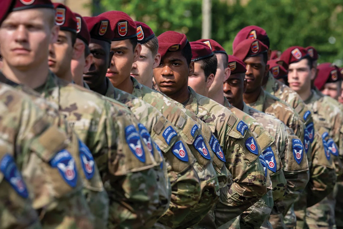 Soldiers assigned to the 2nd Brigade Combat Team (Airborne), 11th Airborne Division