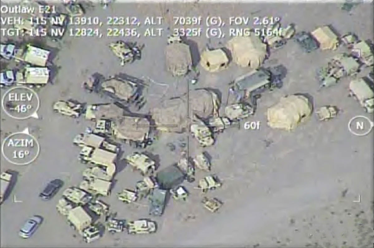 command post taken by a UAV
