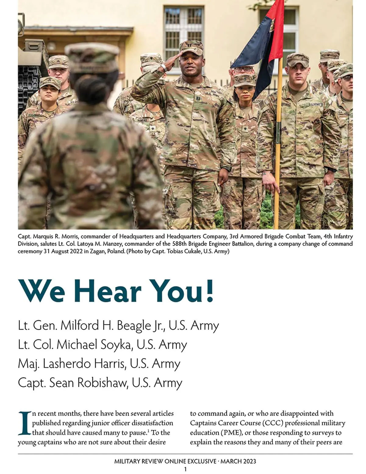 We Hear You! Cover