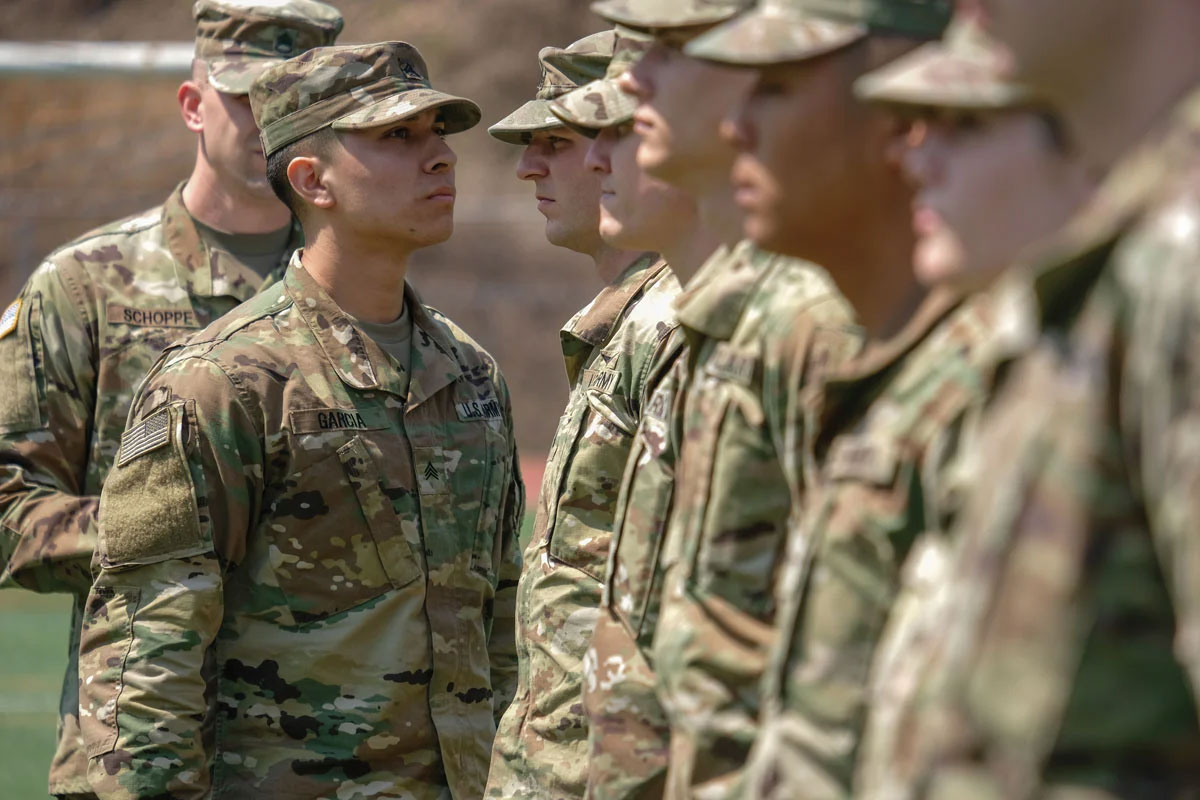 Sgt. Juan Garcia, assigned to Battery B, 6th Battalion, 37th Field Artillery Regiment, 210th Field Artillery Brigade