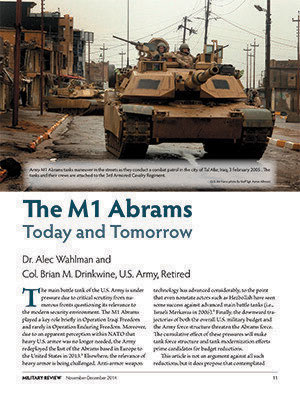 “Tanks in Tomorrow’s Armies”