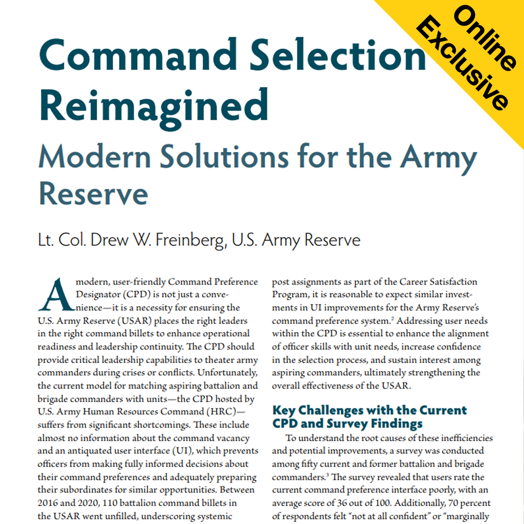 Command Selection Reimagined
