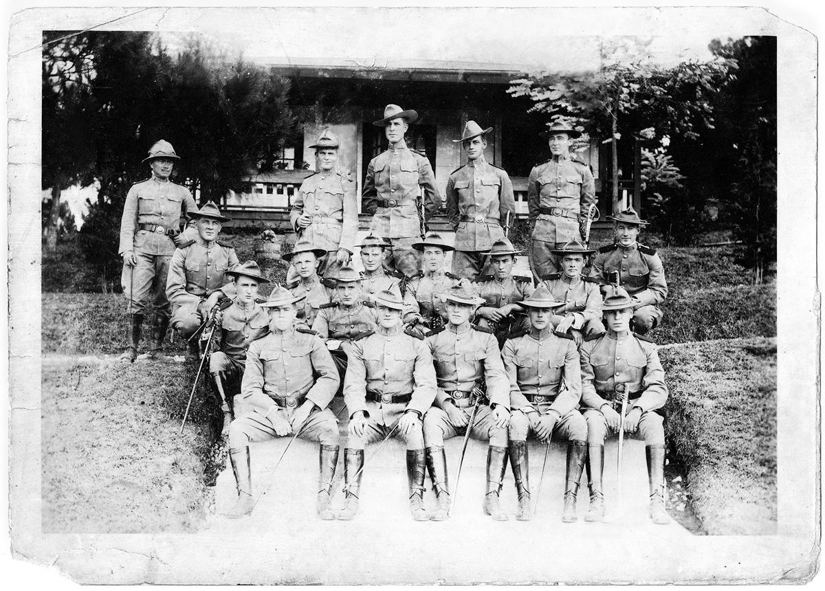 A 1914 photo of a group of cadets