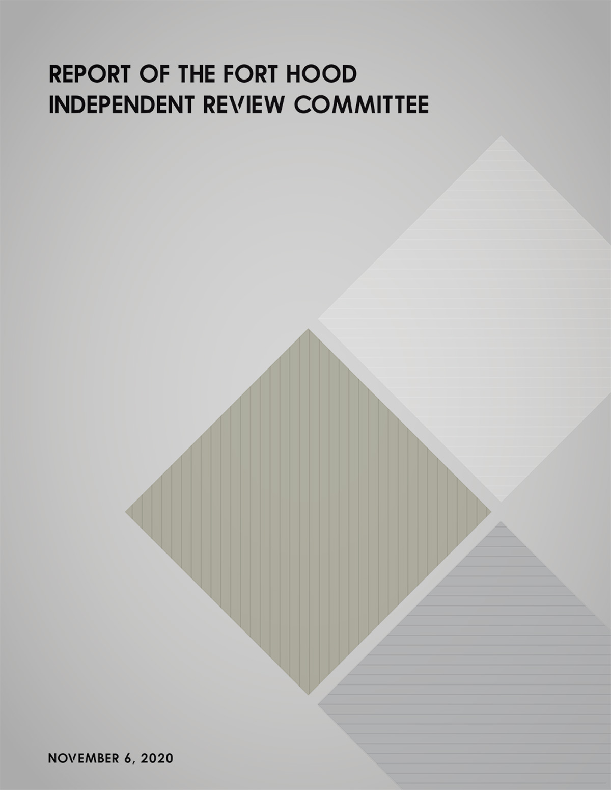 Cover of the Report of the Fort Hood Independent Review Committee