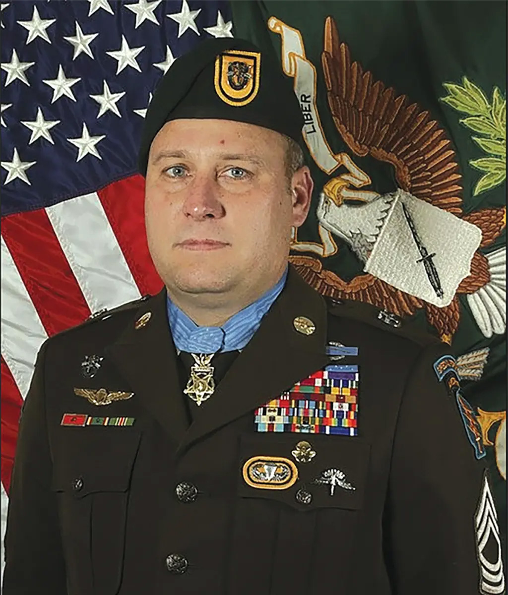 Medal of Honor recipient U.S. Army Master Sgt. Earl D. Plumlee