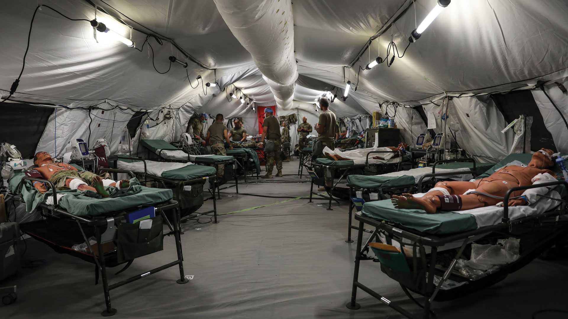 Army Reserve soldiers from the 385th Field Hospital