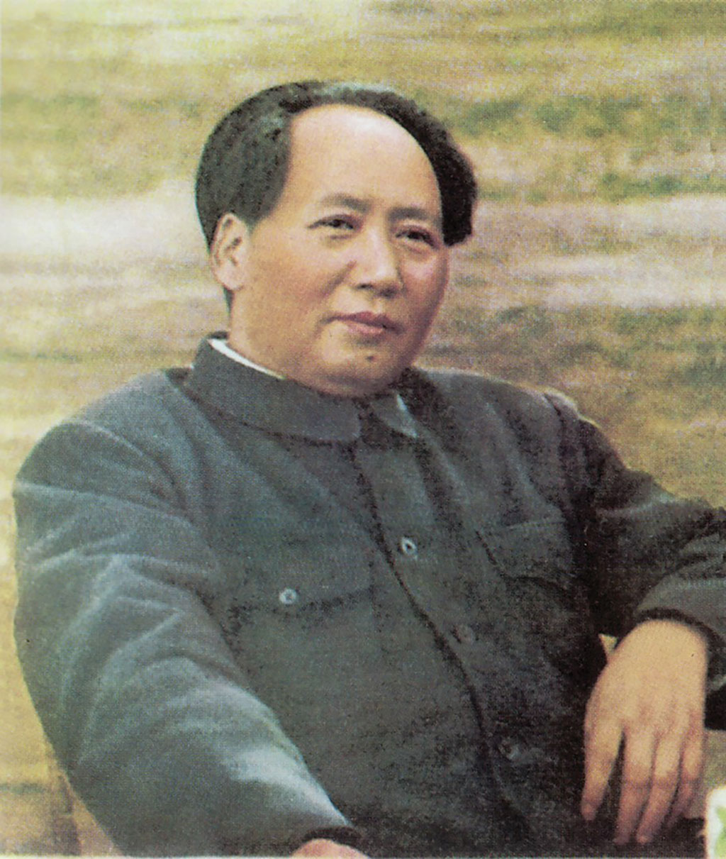Foto de Mao Zedong sentado