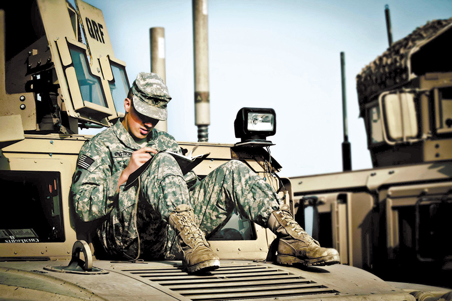 soldier-writing