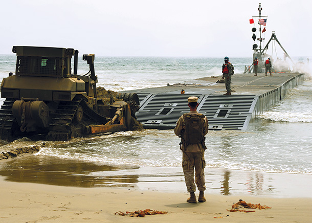 Bulldozer-Pushes-Army-Trident-Pier